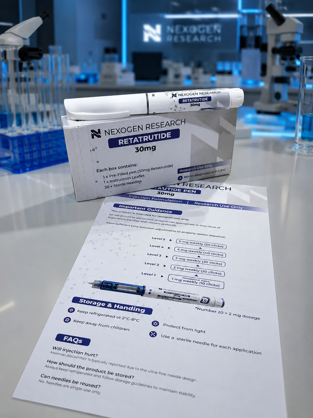 Nexogen Research Retatrutide 30 mg product presentation